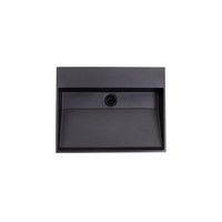 Wastafel Sanilux Quartz Trend 60x47x12 cm Mat Zwart (0 kraangaten)