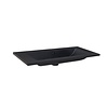 Sanilux Wastafel Sanilux Quartz Classic 100x47x3 cm Keramiek Mat Zwart (1 kraangat)