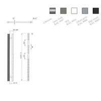 Elektrische Design Radiator Sanicare Plug En Play 111,8 x 60 cm Chroom Thermostaat Chroom 533 Watt