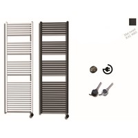 Elektrische Design Radiator Sanicare Plug En Play 172 x 45 cm Mat Zwart Thermostaat Zwart 920 Watt