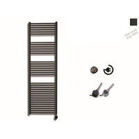 Elektrische Design Radiator Sanicare Plug En Play 172 x 45 cm Mat Zwart Thermostaat Zwart 920 Watt