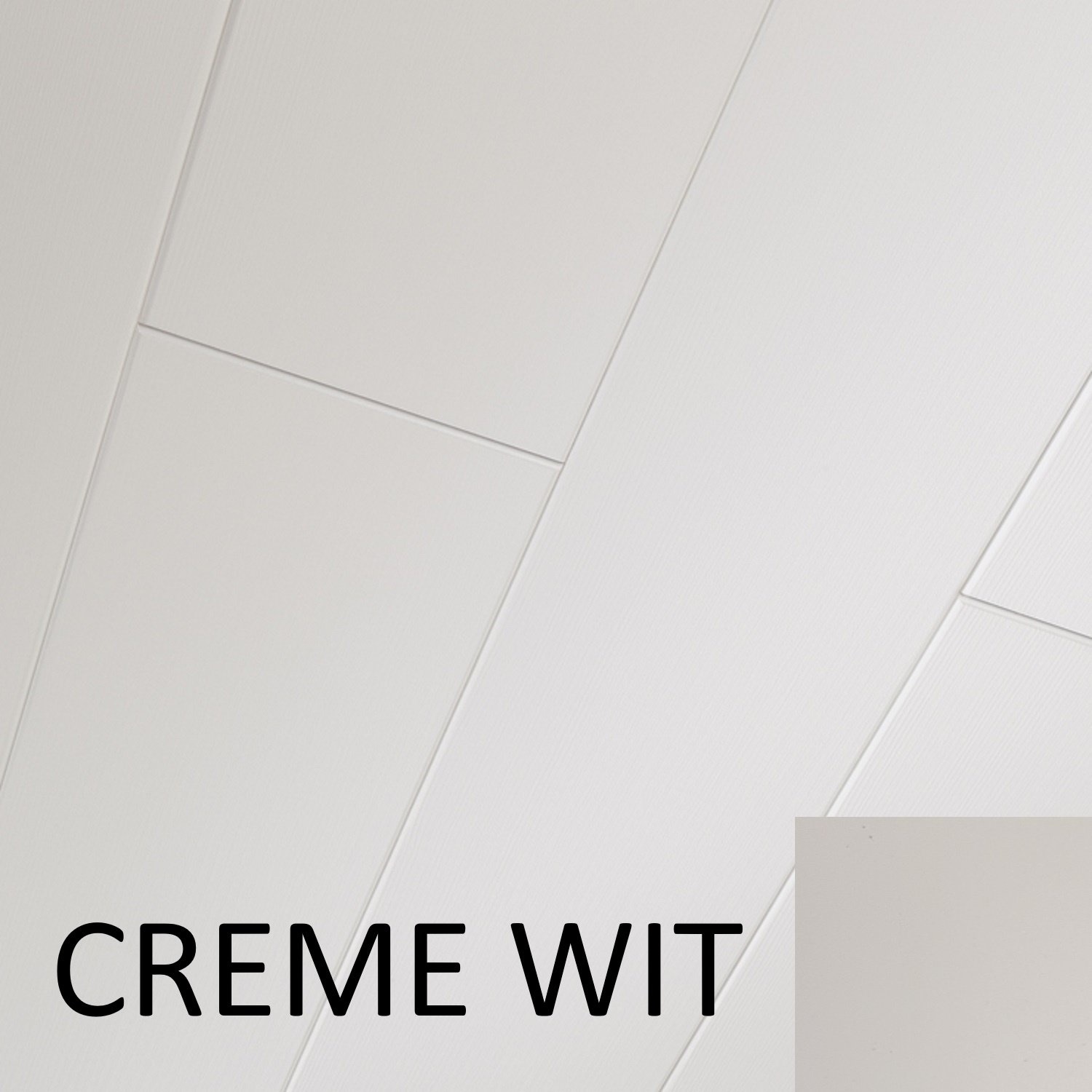 Plafondpanelen MDF Sanimex Crème Wit 260 cm x 38,5 cm x 1,2 cm Sanimex