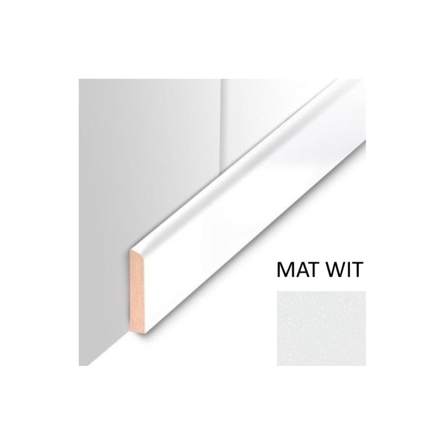 Plafondplint MDF Sanimex Mat Wit 260 cm x 4 cm x 8 mm Sanimex