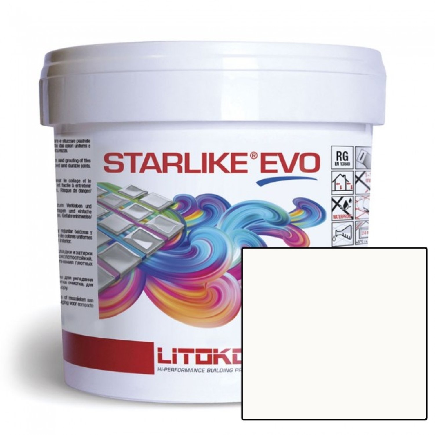 Starlike Voegmiddel 2 Componenten Epoxy 2,5 kg Evo 102 Bianco Ghiaccio Gebroken Wit Starlike
