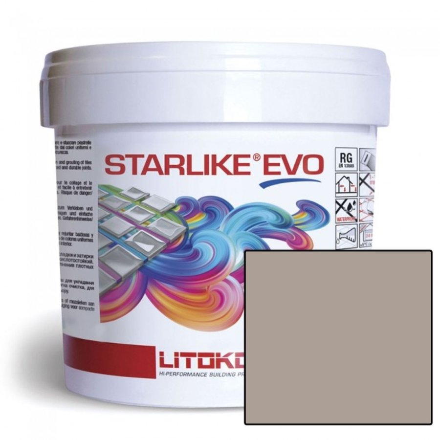 Starlike Voegmiddel 2 Componenten Epoxy 2,5 kg Evo 125 Grigio Cemento Beton Grijs