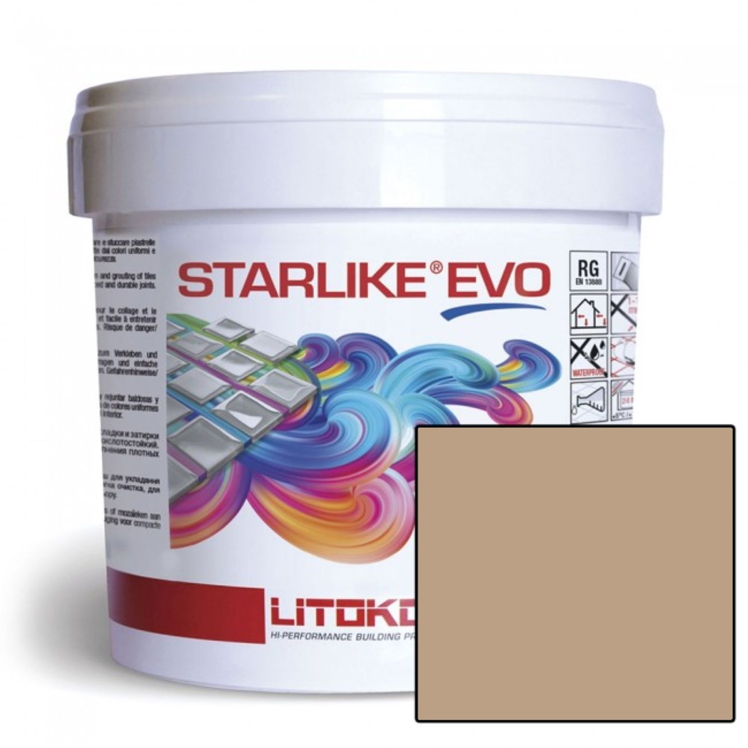 Starlike Voegmiddel 2 Componenten Epoxy 2,5 kg Evo 225 Tabacco Tabak Starlike