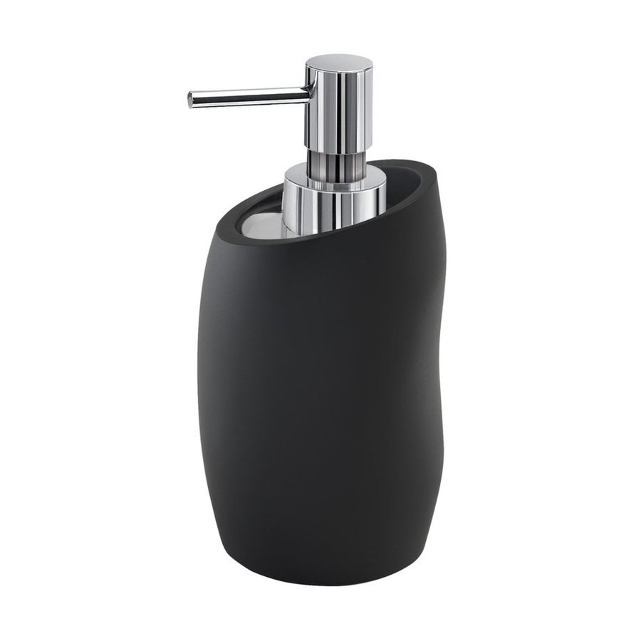 Zeepdispenser Sapho Iside Vrijstaand 16.3x8.5x9.1cm Polyresin Mat Zwart