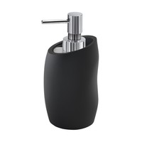 Zeepdispenser Sapho Iside Vrijstaand 16.3x8.5x9.1cm Polyresin Mat Zwart
