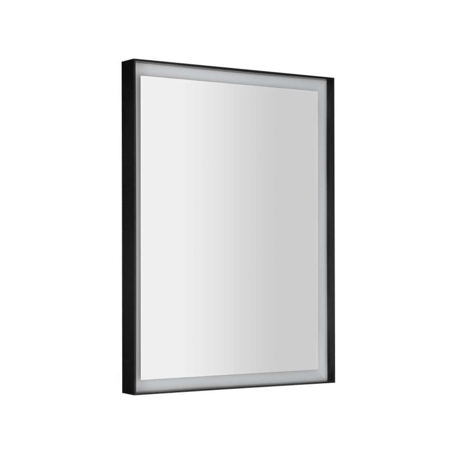 Badkamerspiegel Sapho Sort Led 60x80 cm LED-Verlichting Frame Mat Zwart Sapho