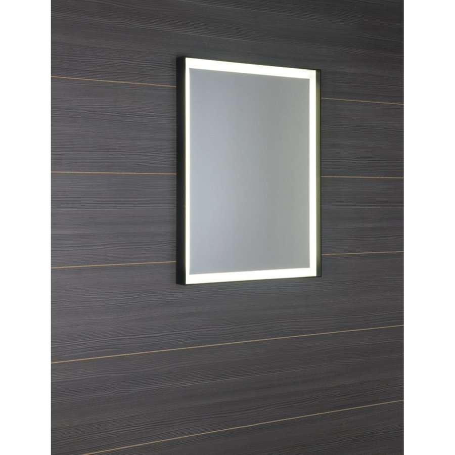 Badkamerspiegel Sapho Sort Led 60x80 cm LED-Verlichting Frame Mat Zwart