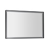 Badkamerspiegel Sapho Sort Led 100x70 cm LED-Verlichting Frame Mat Zwart