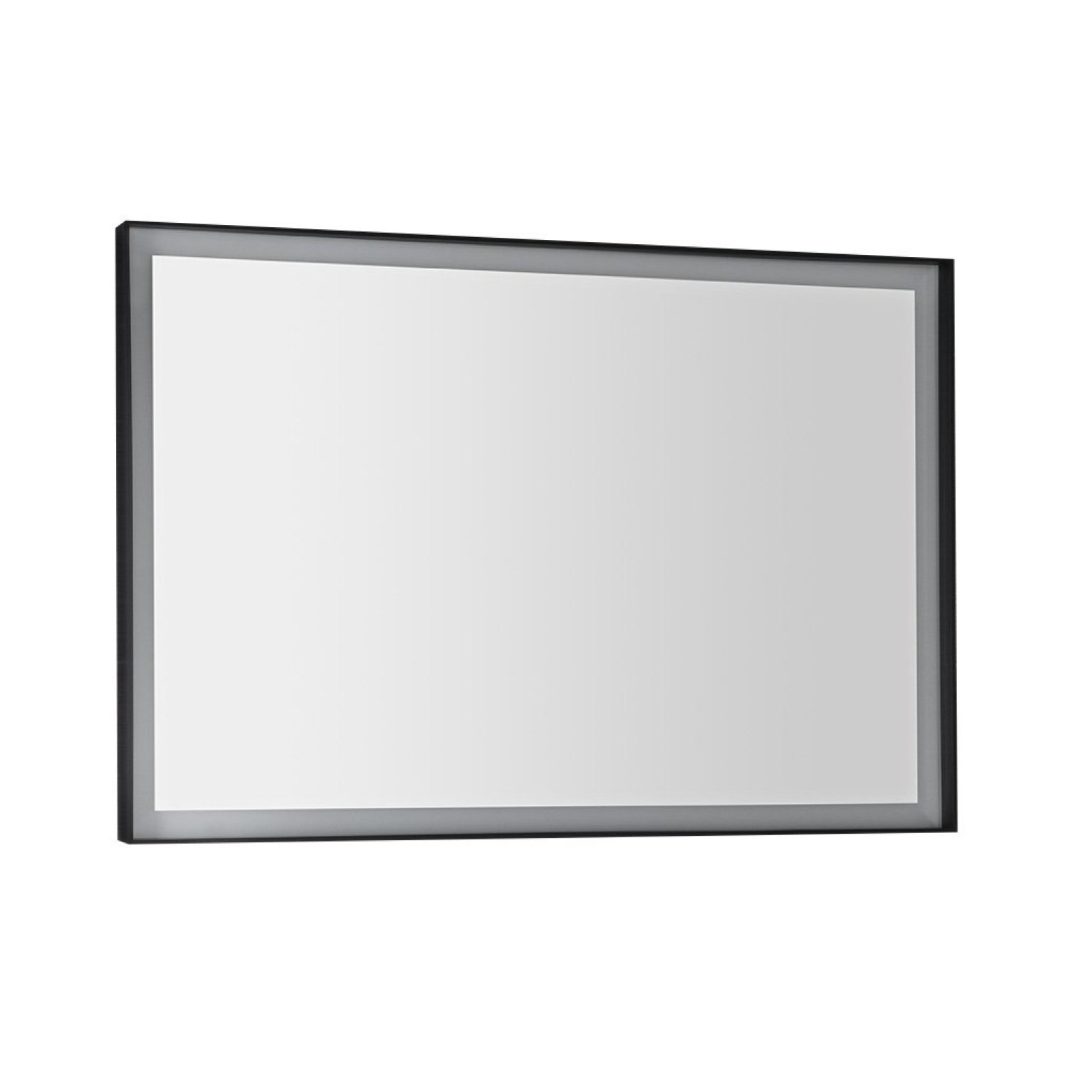 Badkamerspiegel Sapho Sort Led 100x70 cm LED-Verlichting Frame Mat Zwart Sapho