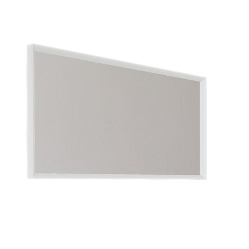 Badkamerspiegel Allibert Delta Met Kader 120x60x4.8 cm Mat Wit 