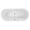 Wiesbaden Whirlpool Wiesbaden Libero Vrijstaand Ligbad 170x80x59 cm Inclusief Waste Wit