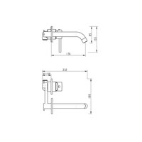 Wastafelmengkraan Sanilux Inbouw Rond Goud Geborsteld Messing