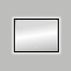 Badkamerspiegel Best Design Nero LED Verlichting 80x60 cm Mat Zwart