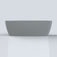 Vrijstaand Ligbad Boss & Wessing Cali 174x78x55 cm Cast Marble Beton Grijs