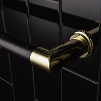 Elektrische Radiator Cascade 60x12 cm Nero Marquina Marble / Brushed Nickel