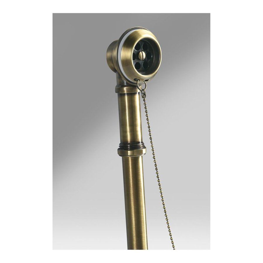 Sapho Badafvoer Retro Inclusief Ketting Plug Sifon Brons tbv Vrijstaand bad Retro