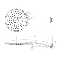 Handdouche Wiesbaden Rain Klik Los Verstelbaar Mat Zwart