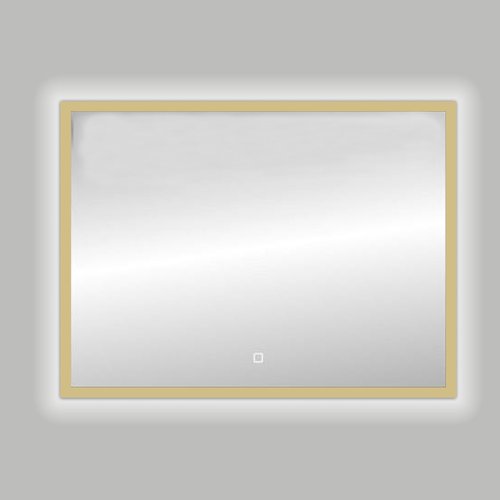 Badkamerspiegel Best Design Nancy Isola LED Verlichting 100x80 cm Mat Goud 