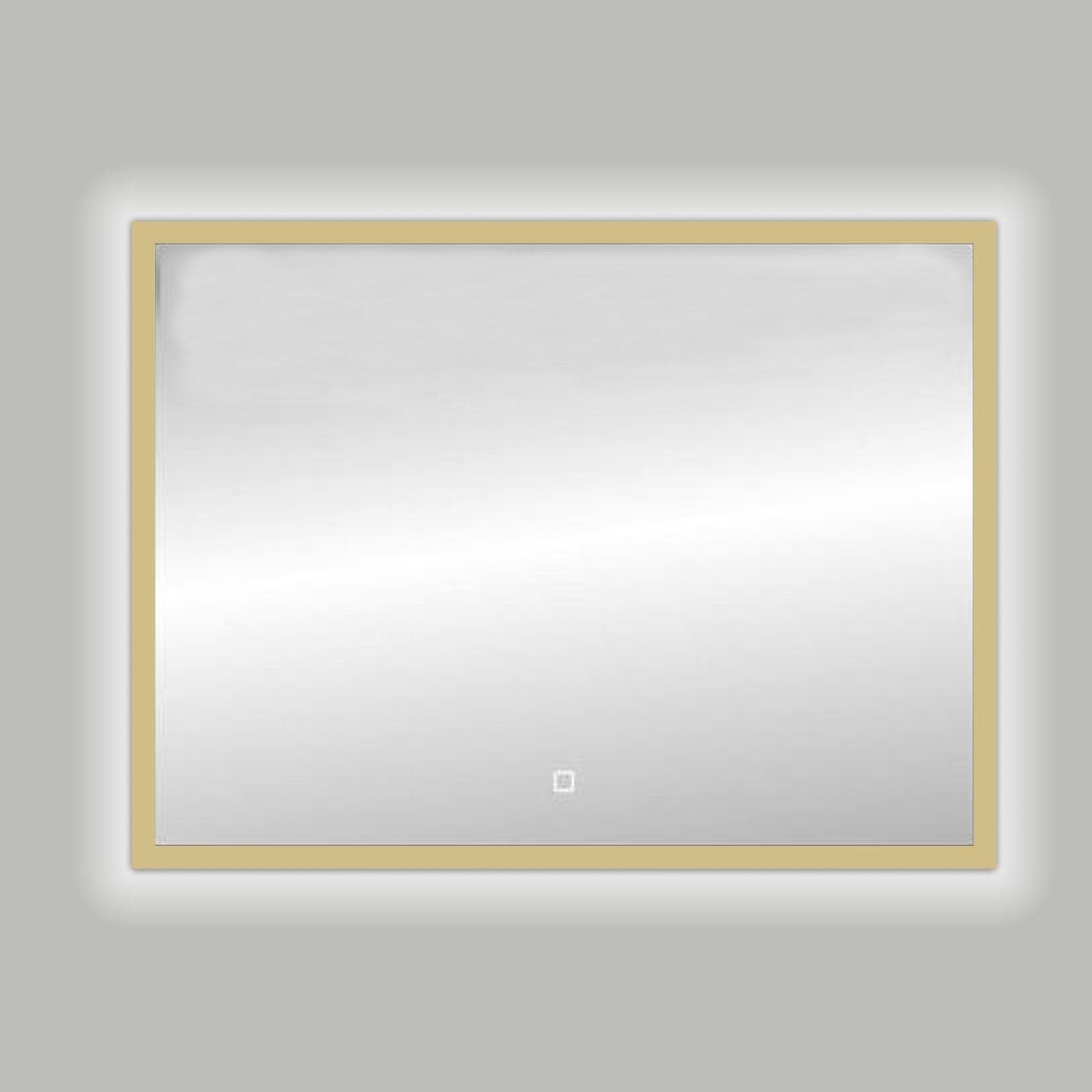 Best Design Badkamerspiegel Nancy Isola LED Verlichting 100x80 cm Mat Goud