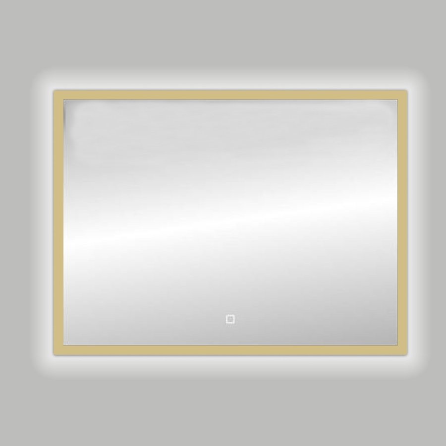 Badkamerspiegel Best Design Nancy Isola LED Verlichting 100x80 cm Mat Goud