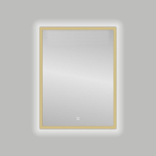 Badkamerspiegel Best Design Nancy Isola LED Verlichting 60x80 cm Mat Goud 