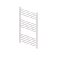 Designradiator Boss & Wessing Vertico Multirail 80x40 cm Wit Zij-Onderaansluiting