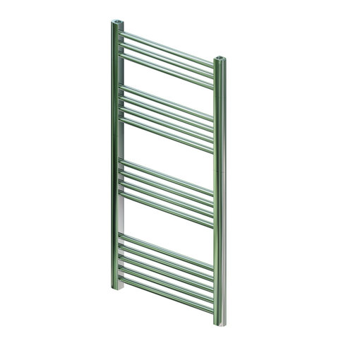 Designradiator Boss & Wessing Vertico Multirail 100x40 cm Chroom Zij-Onderaansluiting 