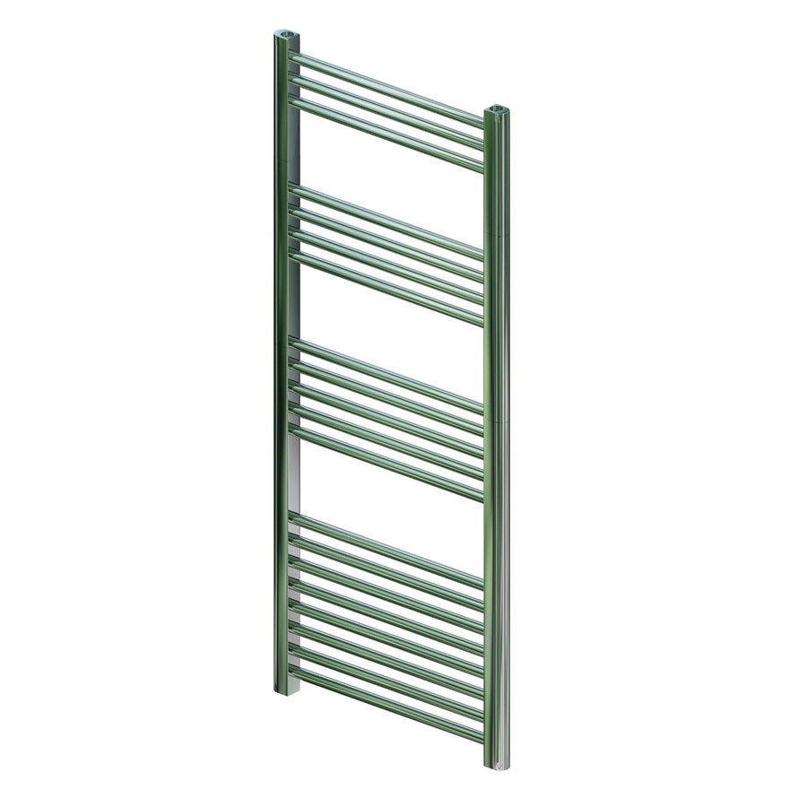 Designradiator Boss & Wessing Vertico Multirail 120x60 cm Chroom Zij-Onderaansluiting