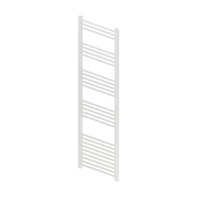 Designradiator Boss & Wessing Vertico Multirail 160x50 cm Wit Zij-Onderaansluiting