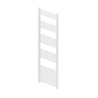 Designradiator Boss & Wessing Vertico Multirail 160x50 cm Wit Zij-Onderaansluiting