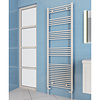 Boss & Wessing Designradiator Boss & Wessing Vertico Multirail 180x50 cm Chroom Zij-Onderaansluiting