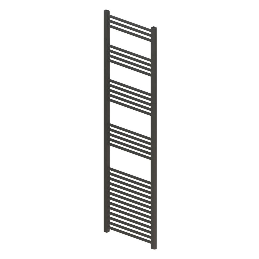 Designradiator Boss & Wessing Vertico Multirail 180x50 cm Antraciet Zij-Onderaansluiting