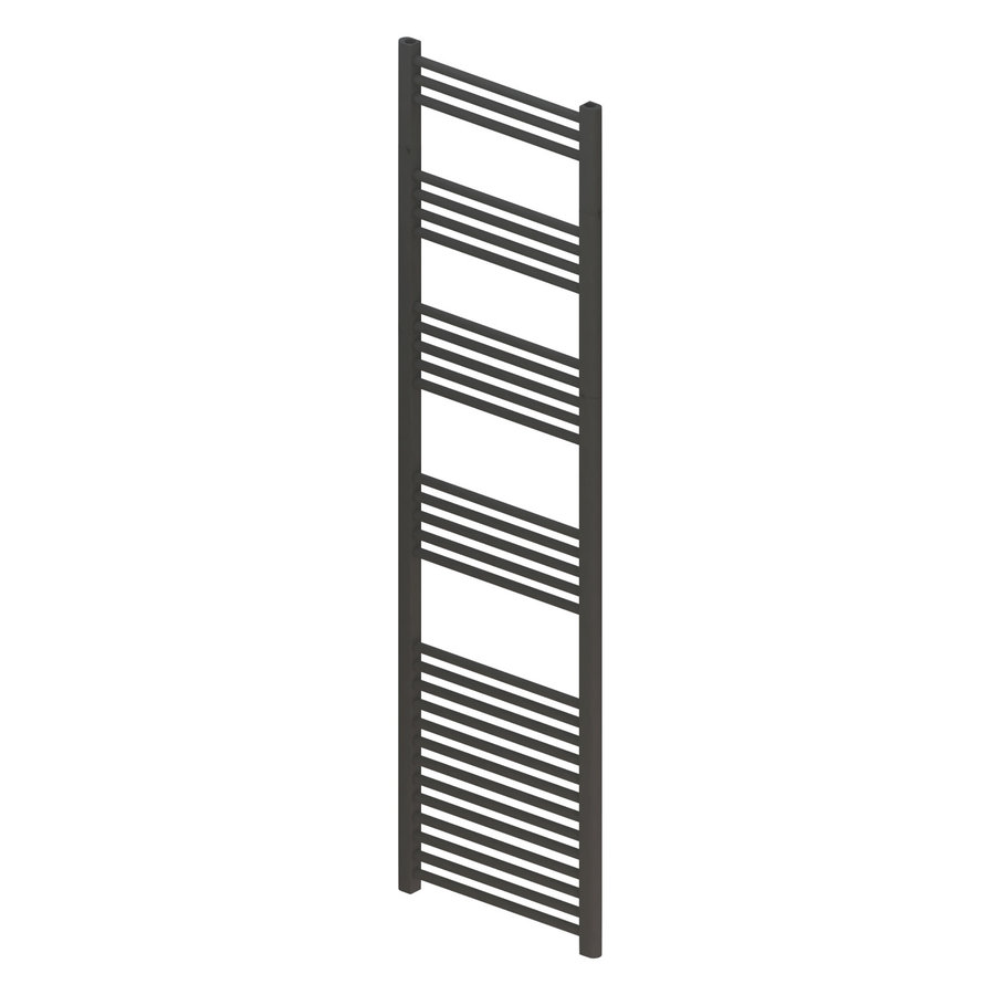 Designradiator Boss & Wessing Vertico Multirail 180x60 cm Antraciet Zij-Onderaansluiting