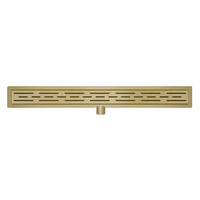 Douchegoot Wiesbaden Met Flens 70x7cm 6.7cm Diep Geborsteld Messing Goud