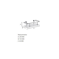 Zeephouder Smedbo Sideline 25x10,3 cm Mat Zwart