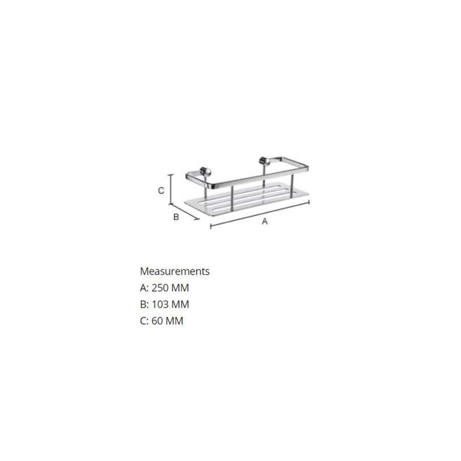 Zeephouder Smedbo Sideline 25x10,3 cm Mat Zwart