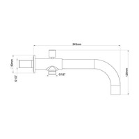 Baduitloop Boss & Wessing Inbouw Rond Met Omstel 24 cm RVS