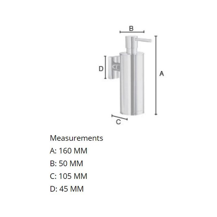 Zeepdispenser Smedbo House 16 x 10.5 cm Chroom