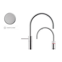 Quooker Nordic Round Twintaps met Combi + Boiler RVS