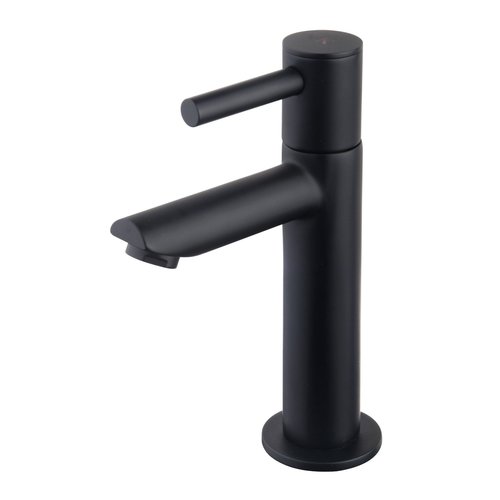 BWS Danu XL 15 cm Toiletkraan 1/2'' Met Keramisch Binnenwerk Mat Zwart 