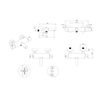Thermostatisch Badmengkraan Boss & Wessing Met Cool Touch RVS
