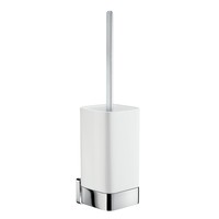 Toiletborstel Smedbo Ice met Houder Porselein 7.8x10.3x37 cm Chroom