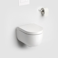 NIET MEER LEVERBAAR Clou Hammock Wandtoilet Versie 56 Onepack Incl Zitting Deksel En Soft Closing Quick Release Systeem Wit Mat Keramiek 36.8x56x37.5cm