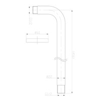 Thermostatisch Inbouwdoucheset Aqua Splash Muuruitloop Rond 20 cm Geborsteld RVS