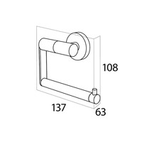 Toiletrolhouder Tiger Boston RVS Glans