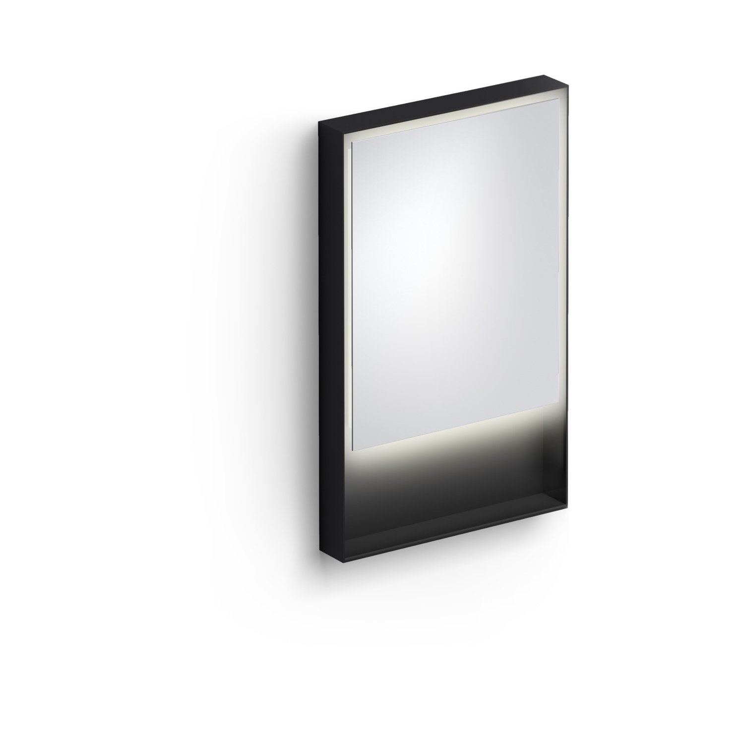 Clou Look At Me Spiegel 2700K LED-Verlichting IP44 Omlijsting In Mat Zwart 50x8x80 cm Clou