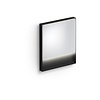 Clou Clou Look At Me Spiegel 2700K LED-Verlichting IP44 Omlijsting In Mat Zwart 70x8x80cm